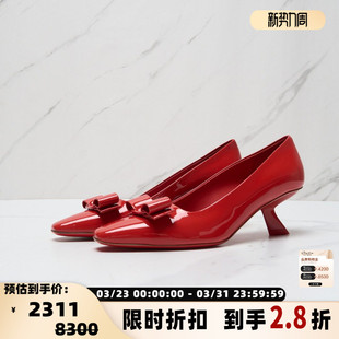 银泰百货 女士ANZ漆皮高跟鞋 301596 菲拉格慕 FERRAGAMO