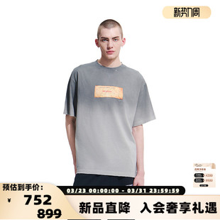 VETEMENTS水洗胶印工艺渐变百搭男女同款 T恤银泰百货301446 短袖