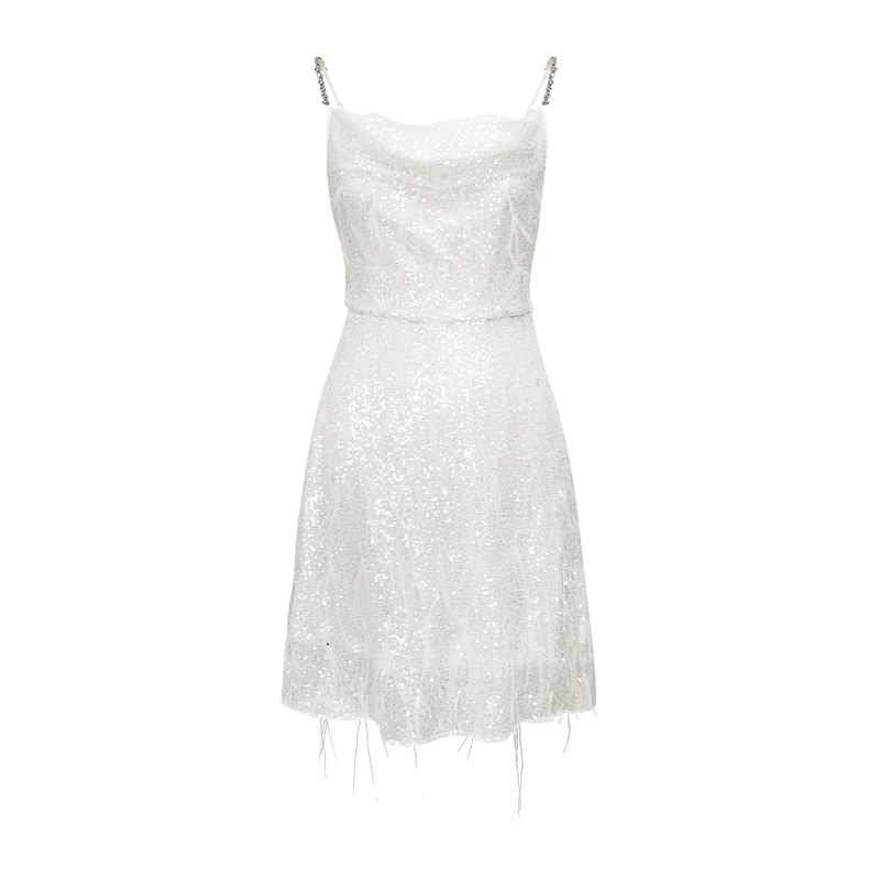 FLONAKED  ��Ƭ����ë��������ȹ