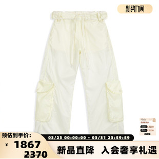 女士系带时尚 26春夏新款 工装 裤 银泰百货 OPEN 休闲裤