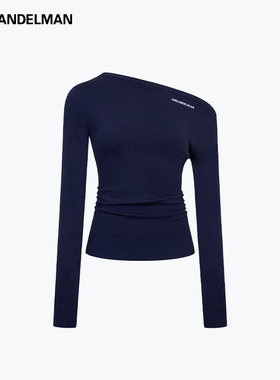 ANN ANDELMAN   25新款女士三穿薄款一字肩针织衫银泰百货 301286