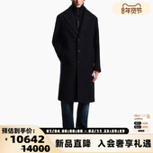 ARMANI 25秋冬新款 男士 EMPORIO 羊毛单排扣大衣银泰百货 301574