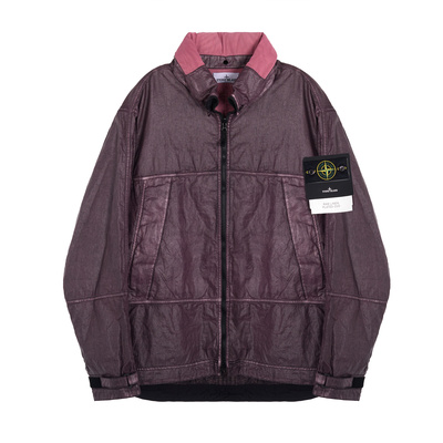 STONE ISLAND 春夏男热敏变色拼接徽标夹克外套银泰百货 301574