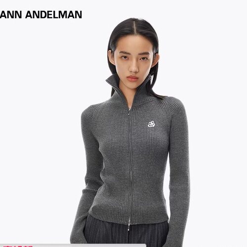 ANNANDELMAN高领拉链开衫外套