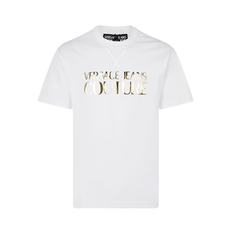 VERSACE/范思哲 男士白色图案logoT恤初秋打底衫