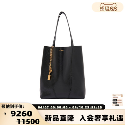 CHLOE 新款女士牛皮革链条水桶单肩包银泰百货 301574