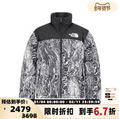 大理石斑纹立领羽绒服银泰百货 THE 300217 北面 男士 NORTH FACE