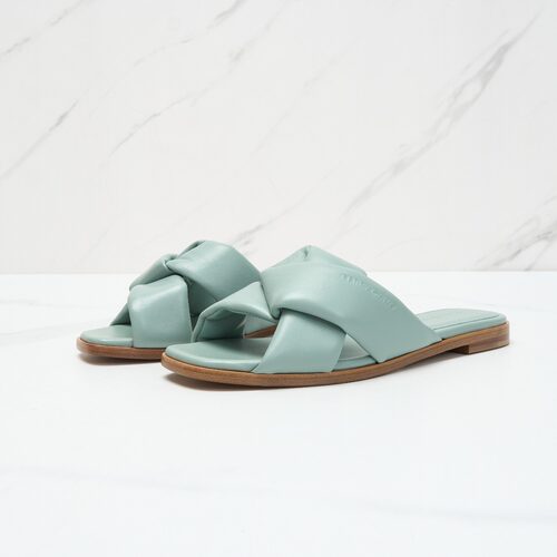 FERRAGAMO/菲拉格慕 女士羊皮革ALRAI系结凉拖银泰百货 301596