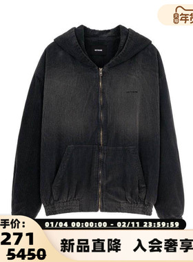 WE11DONE 春季新款男士黑色百搭复古休闲夹克银泰百货精品301574