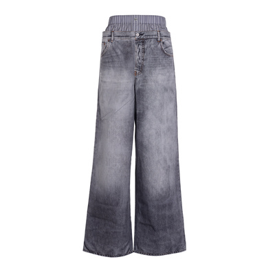 ACNE STUDIOS 女士25秋冬直筒牛仔裤休闲宽松长裤银泰百货 301574