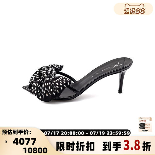 GIUSEPPEZANOTTI蝴蝶结凉鞋凉拖