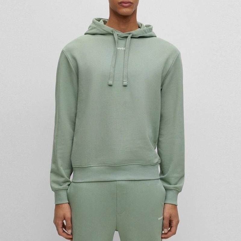Hugo Boss/ 男士棉质纯色休闲宽松连帽套头卫衣外套 301588