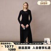 VEVINA 春季 新款 DIANA 女士休闲长袖 针织连衣裙银泰百货301489