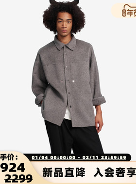 PROJECTJOIN  25秋冬男女同款镶边羊毛夹克外套银泰百货 300228