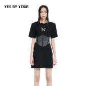 春夏季 新品 连衣裙 301357 YES 女士蝴蝶骨腰封短袖 YESIR