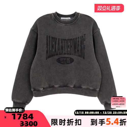 ALEXANDER WANG 春秋款女士运动休闲套头卫衣银泰百货 301574