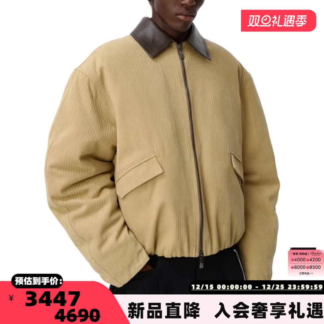 ADER ERROR 25新款男女同款翻领拉链棉服夹克银泰百货 301574