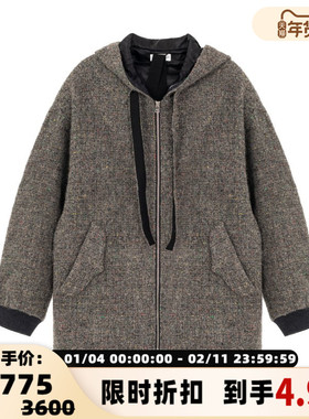 SHORT SENTENCE/短句女士上衣休闲连帽外套银泰百货301574