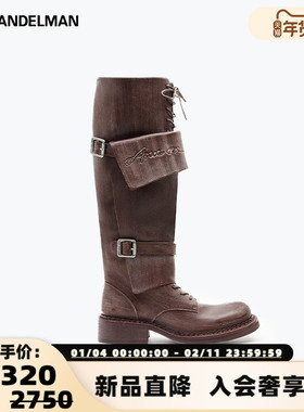ANN ANDELMAN 25秋冬新款女士潮流都市中长靴银泰百货 301286
