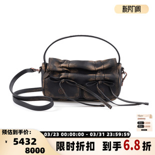 银泰百货 25秋冬牛皮革单肩斜挎包男女同款 301574 STUDIOS ACNE