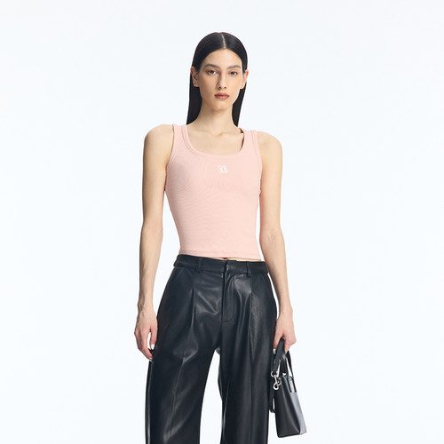 CALLEDBACK无袖坑条纹女款背心