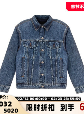 pushBUTTON 日常休闲女士翻领长袖牛仔外套银泰百货301574