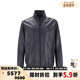 羊皮革立领拉链皮衣夹克外套银泰百货 Armani阿玛尼EA 男士 300095