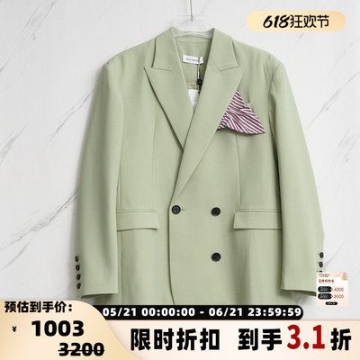 SHORT SENTENCE女士高级感休闲双排扣西服银泰百货精品 301596