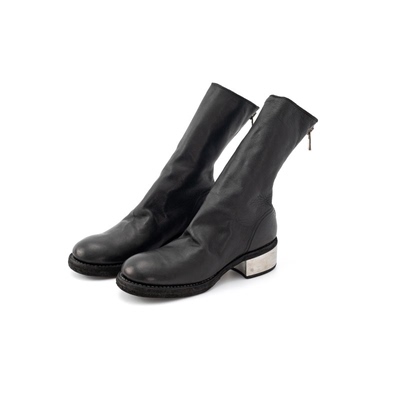 GUIDI 女士秋冬舒适百搭低跟中筒靴矮筒靴银泰百货精品 301574