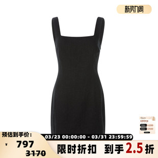 女士纯色亚麻收腰短款 春季 ST.AGNI 连衣裙背心吊带裙 折扣