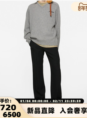ACNE STUDIOS  25秋冬新款男士V领休闲套头毛衣银泰百货 301574