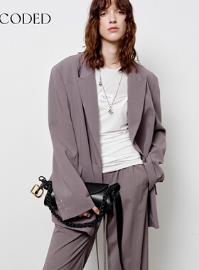 UNCODED 2025秋冬新款女士通勤休闲西装上衣银泰百货 301590