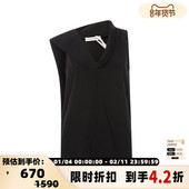 VIKTORIA 背心 纯色休闲简约设计上衣无袖 CHAN 女士春季