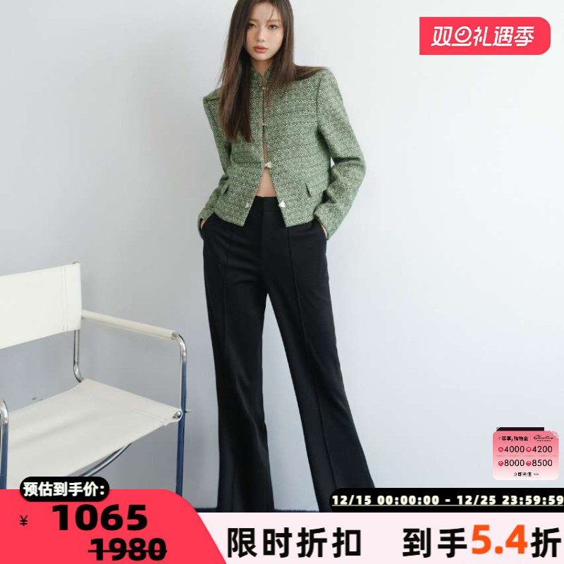 concise-white/简白喇叭裤