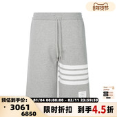 松紧腰抽绳休闲短裤 THOM 棉质经典 四杠男士 BROWNE 24春夏新款