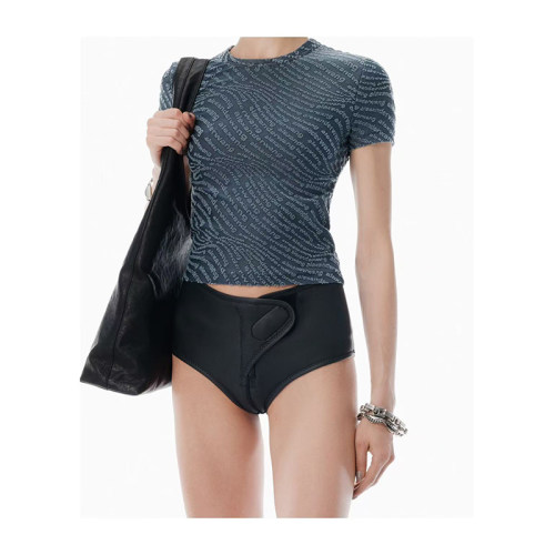 ALEXANDERWANG植绒字母T恤