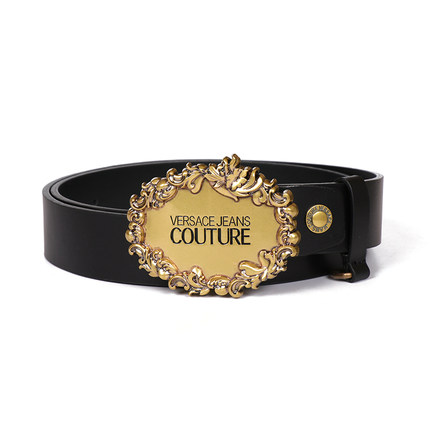 VERSACE JEANS COUTURE/范思哲 男士皮革刻花板扣皮带礼盒300154