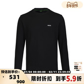 T恤银泰百货 HUGO 301353 简约时尚 圆领长袖 BOSS雨果博斯 男士