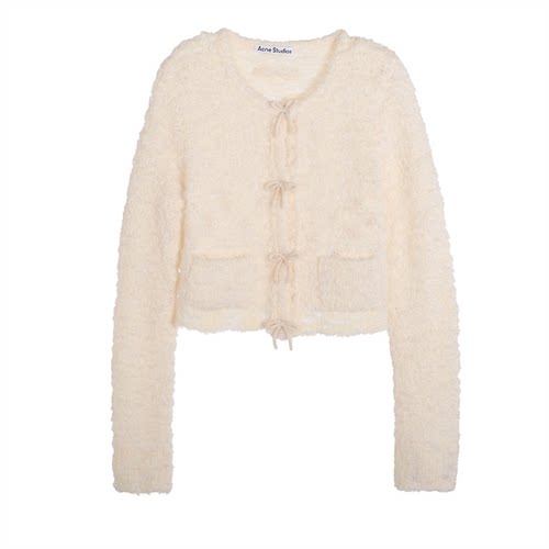 ACNE STUDIOS 春夏新款女士短款开衫长袖毛衣银泰百货 301574