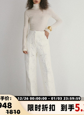 RECTO  秋冬新款女士羊毛时尚气质高领针织上衣毛衣银泰百货