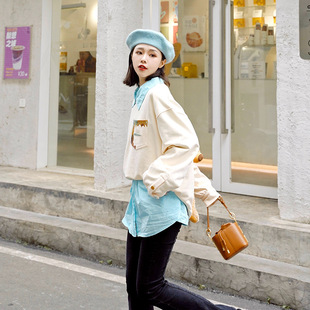 13DEMARZO 300178 博物馆艺术家系列可拆卸小熊玩偶卫衣男女同款