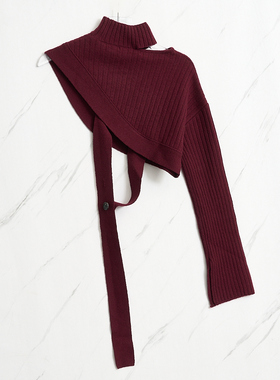 SJYP 秋冬款女士小众设计感条纹针织背心银泰百货精品 301596