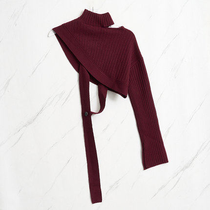 SJYP 秋冬款女士小众设计感条纹针织背心银泰百货精品 301596