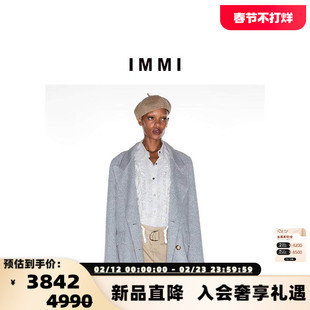 IMMI 秋冬新款女士双面呢罗纹领西装外套300124