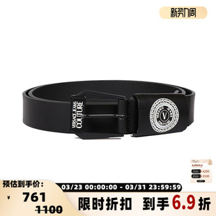 男士 VERSACE 范思哲 COUTURE 皮质针扣皮带腰带礼盒300154 JEANS