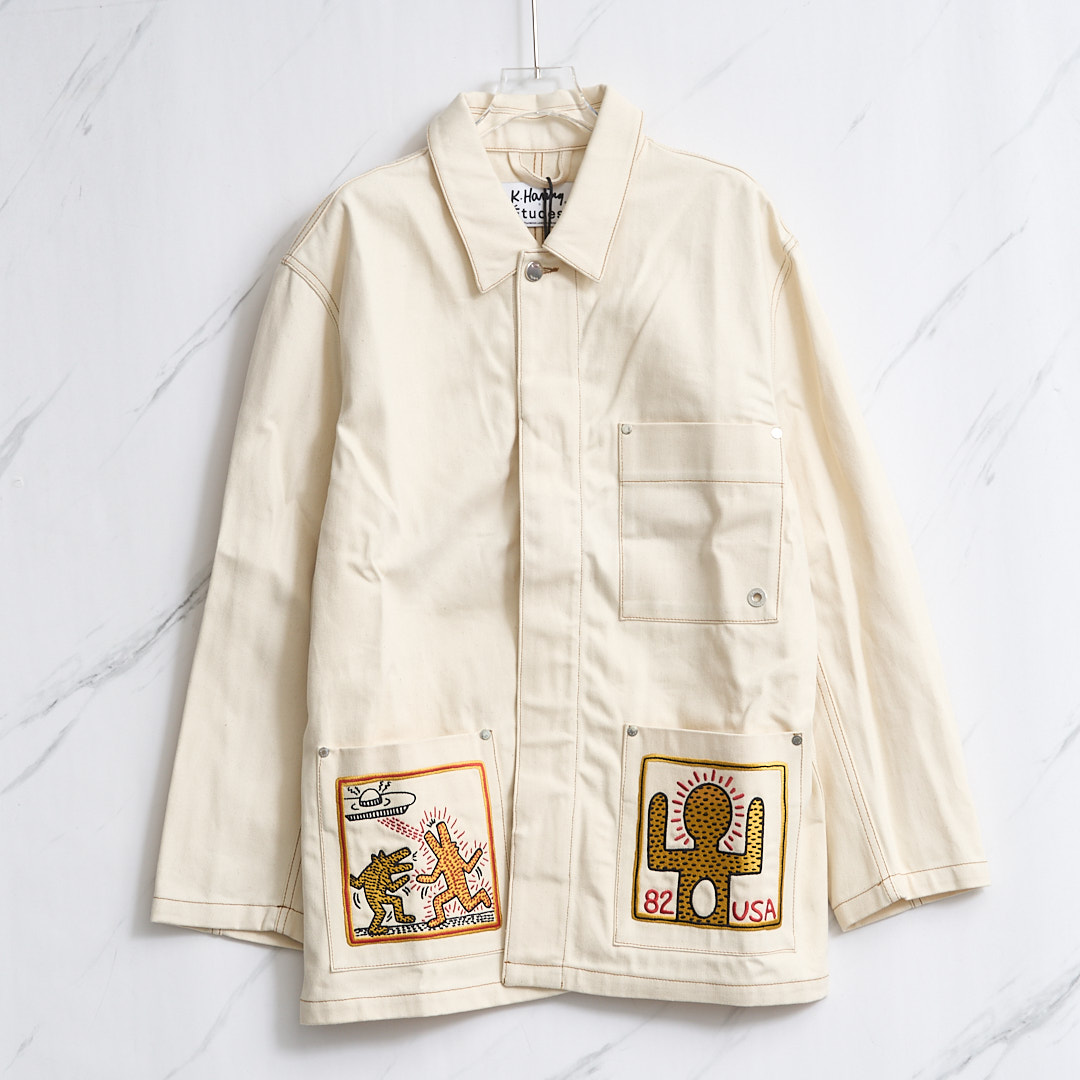 Etudes X Keith Haring联名刺绣百搭牛仔外套银泰百货精品 301596