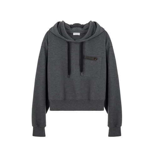 BC/BRUNELLO CUCINELLI 女士休闲抽绳连帽卫衣银泰301604