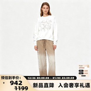 银泰百货 直喷男女休闲裤 301446 洗水镂空火焰数码 VETEMENTS新款