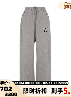WE11DONE 女士春秋季抽绳休闲裤运动裤卫裤银泰百货精品 301574