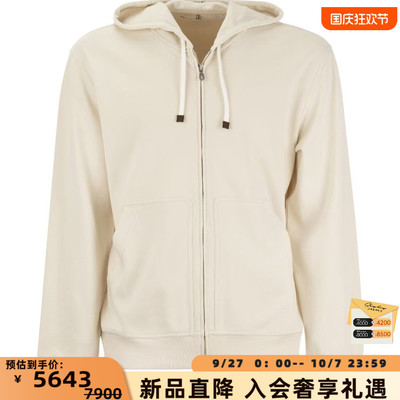 BC Brunello Cucinelli 秋冬款男士拉链连帽卫衣外套银泰 301596